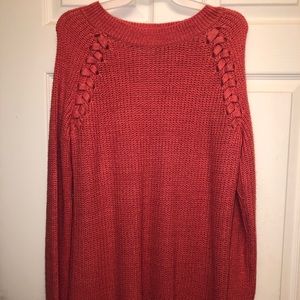 So pink fall sweater